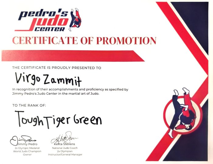 White belt · September 9, 2025
