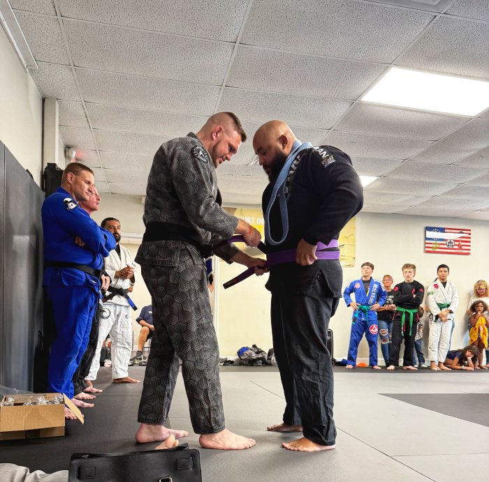 Purple belt · July 6, 2025 · Promoted by Jordan More