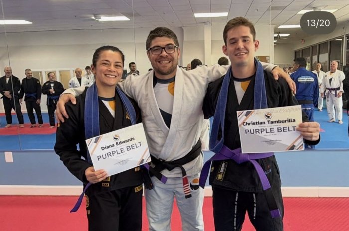 Purple belt · April 18, 2026 · Promoted by Samuel Hertzog Canquerino
