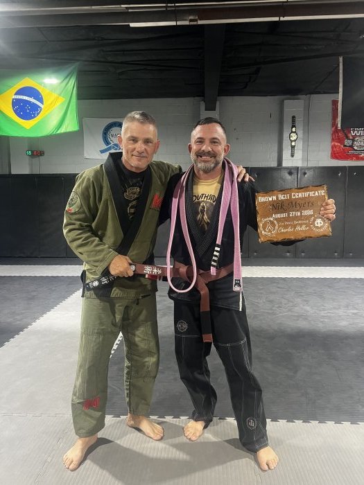 Brown belt · August 27, 2026 · Promoted by Tom DeBlass