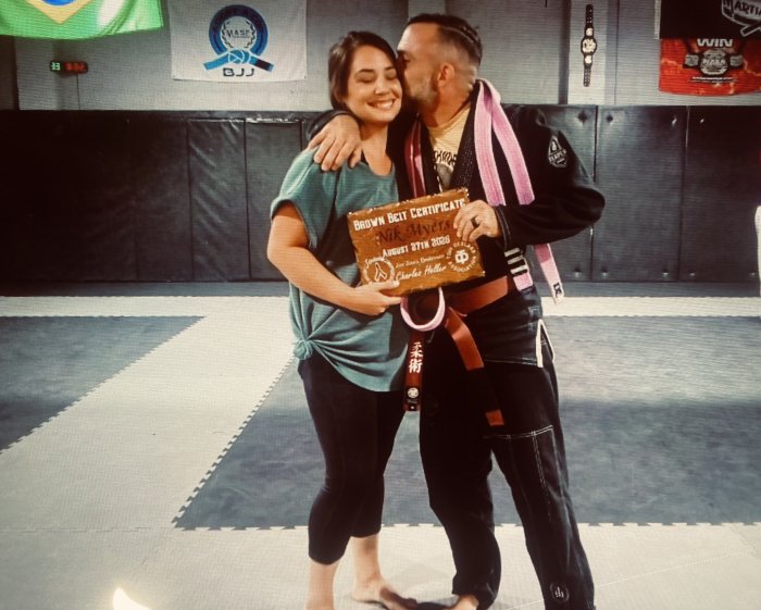 Brown belt · August 27, 2026 · Promoted by Tom DeBlass