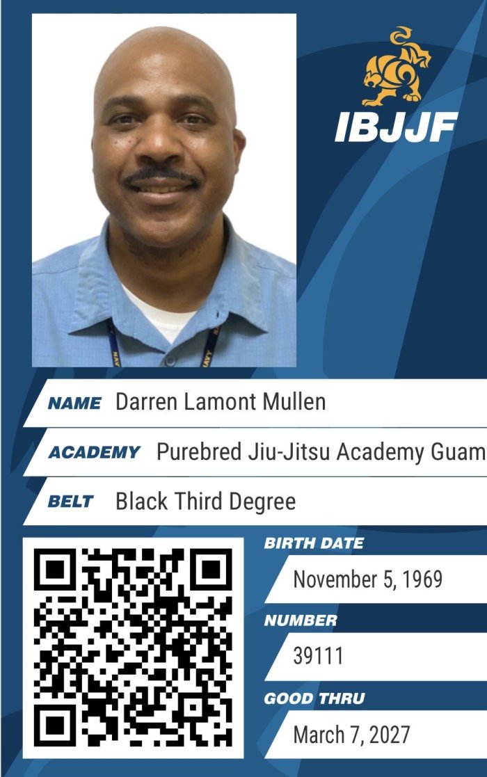 Black belt 3rd degree · December 3, 2025 · Promoted by Steve Roberto