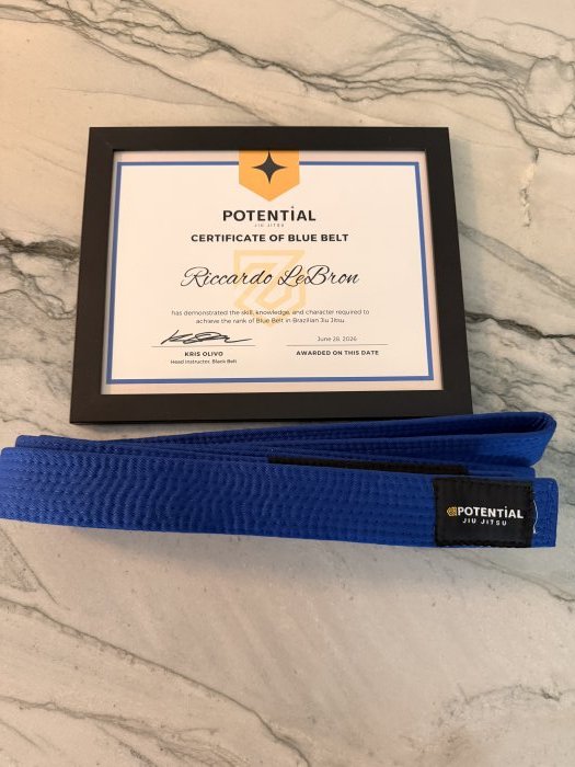 Blue belt · June 28, 2026 · Promoted by Kris Olivo