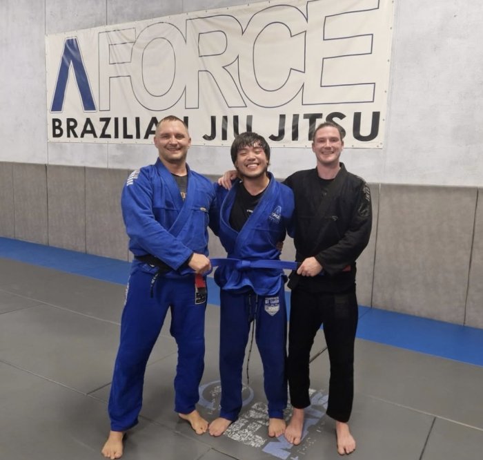 Blue belt · September 17, 2026 · Promoted by Dmitrijus Mickevičius