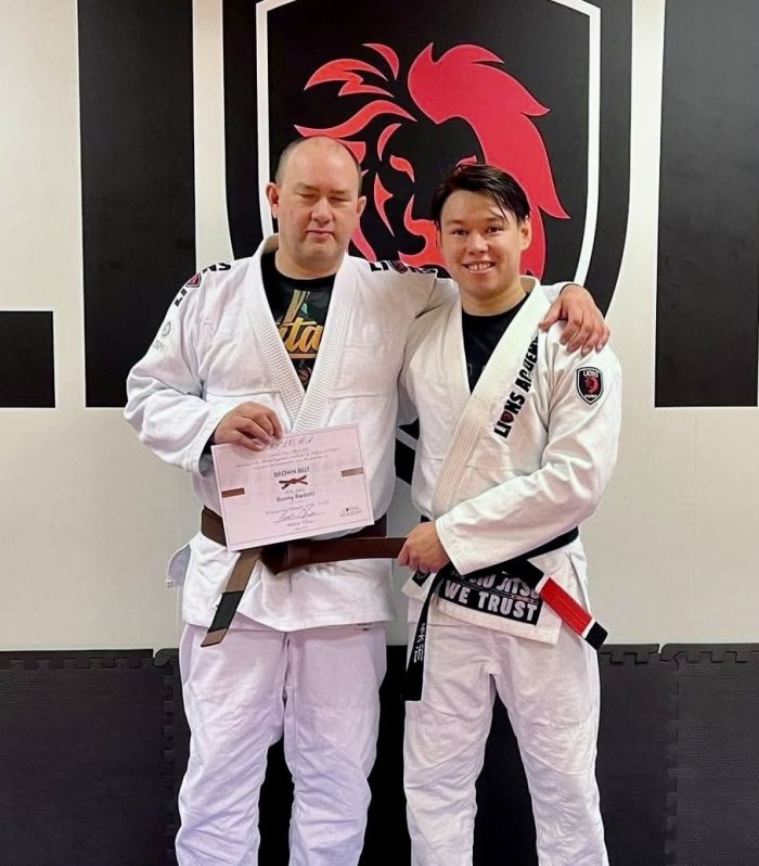 Brown belt · September 26, 2026 · Promoted by Adrian Kristian Olsen