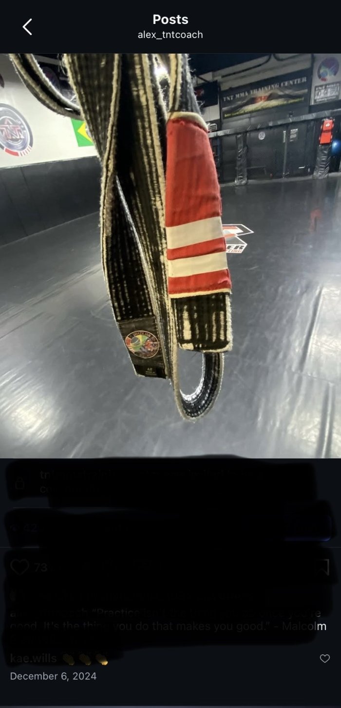 Black belt 2nd degree · December 6, 2024 · Promoted by Scott Tannenbaum