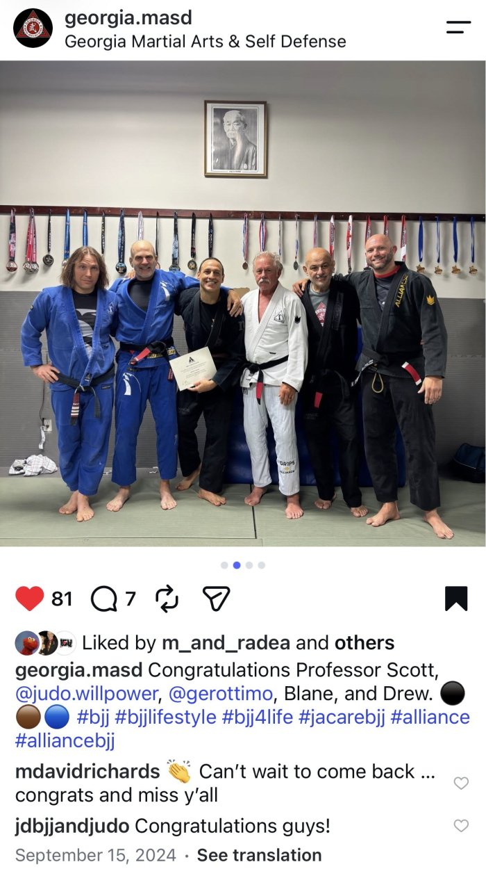 Brown belt · September 14, 2024 · Promoted by Ian McPherson