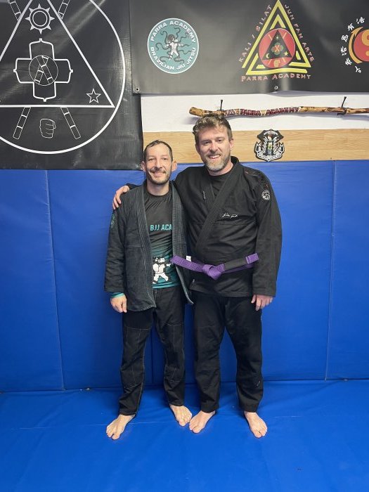 Purple belt · February 16, 2025 · Promoted by Jeff Parra