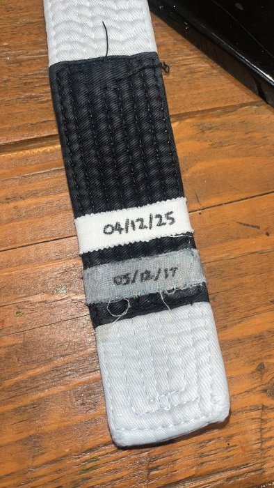 White belt · November 6, 2017