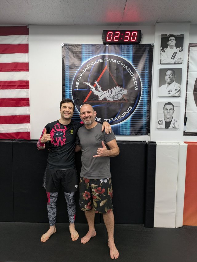 Ralph Gracie, after hitting me with gnarliest choke I ever felt